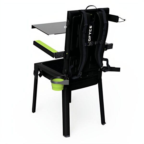 Ofyce™ - chair back right black green