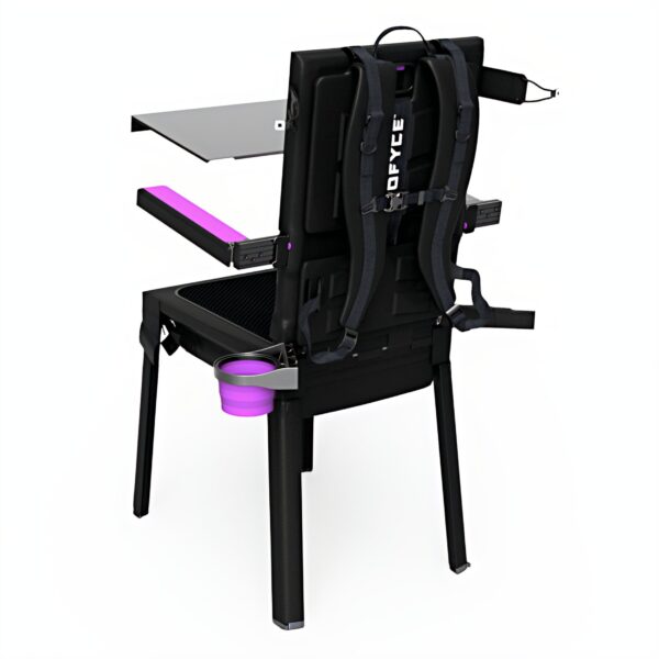 Ofyce™ - chair back right black pink